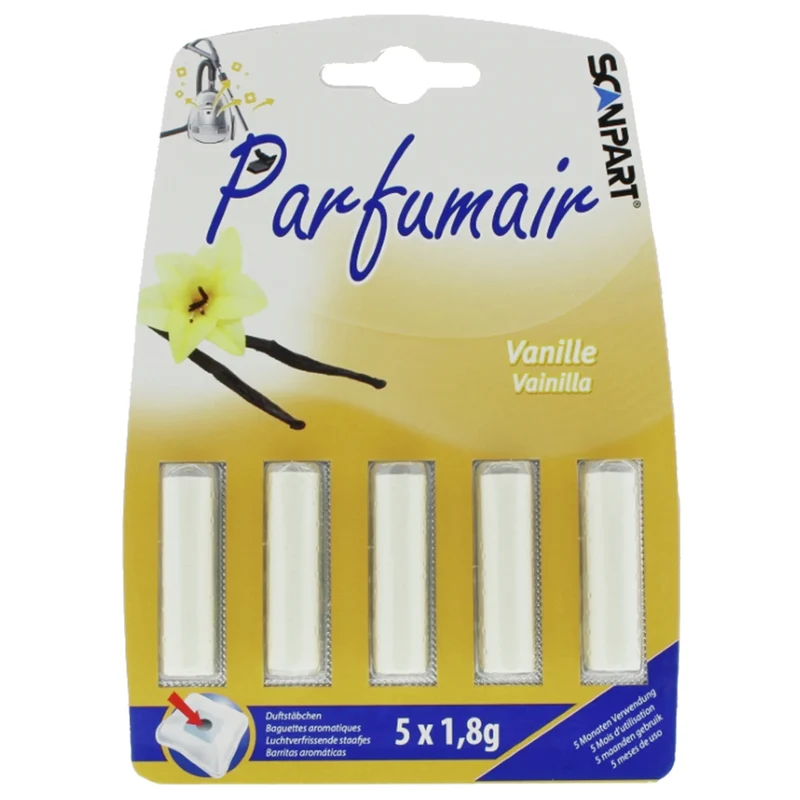 SCANPART - Aspirateur rafraîchisseur - Vanille - 5 Pieces