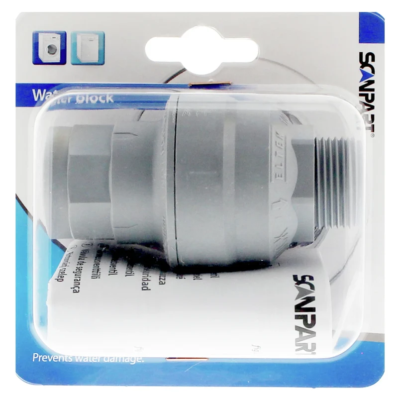 SCANPART - Robinet d'arrêt - 5 à 50 L - Filetage intérieur et extérieur 3/4"