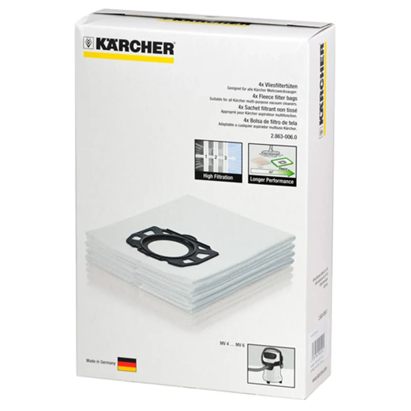KARCHER 2.8063-006.0 - 4 Sacs d´aspirateur