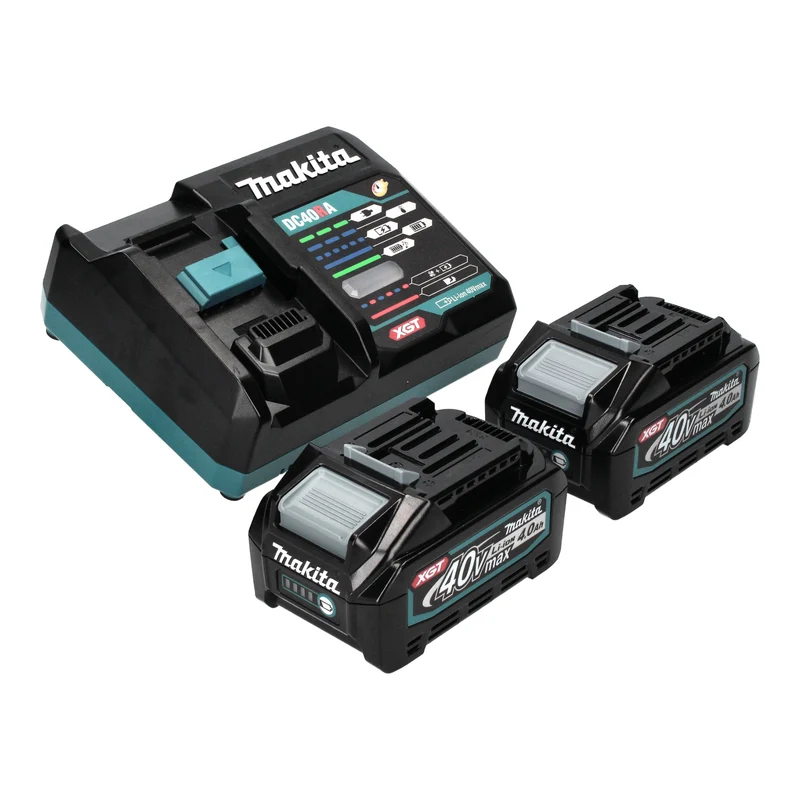 Souffleur sans fil Makita AS 001 GM201 40 V max. Brushless + 2 batteries 4,0 Ah + chargeur + Makpac