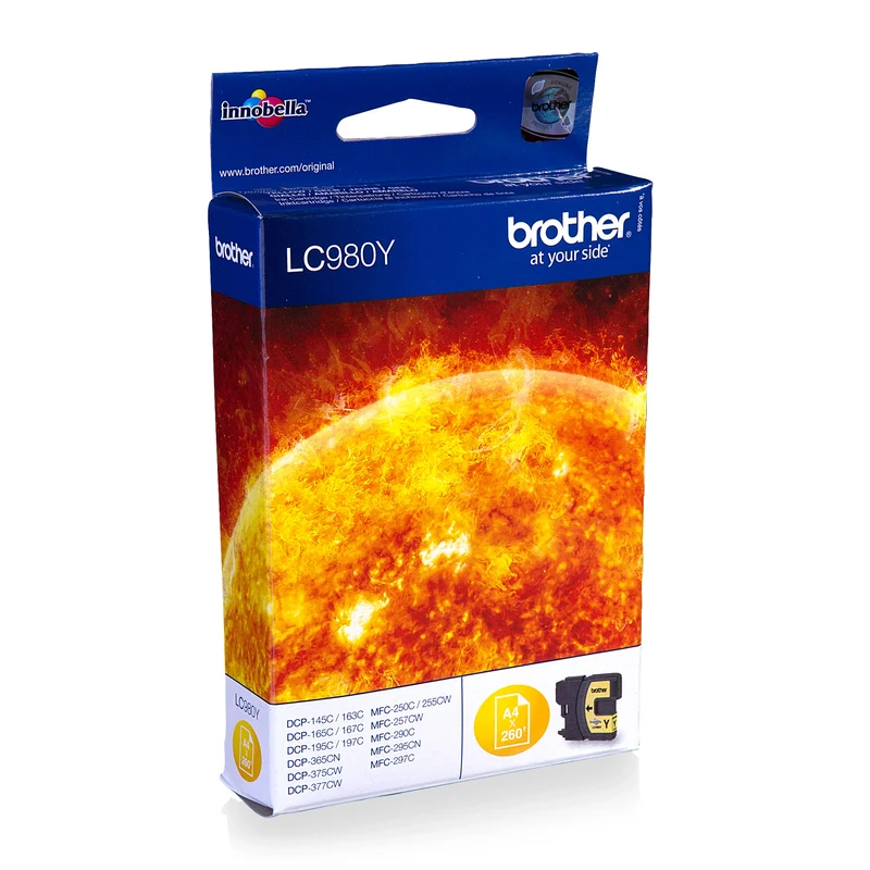 BROTHER Cartouche d'encre LC980Y - Jaune