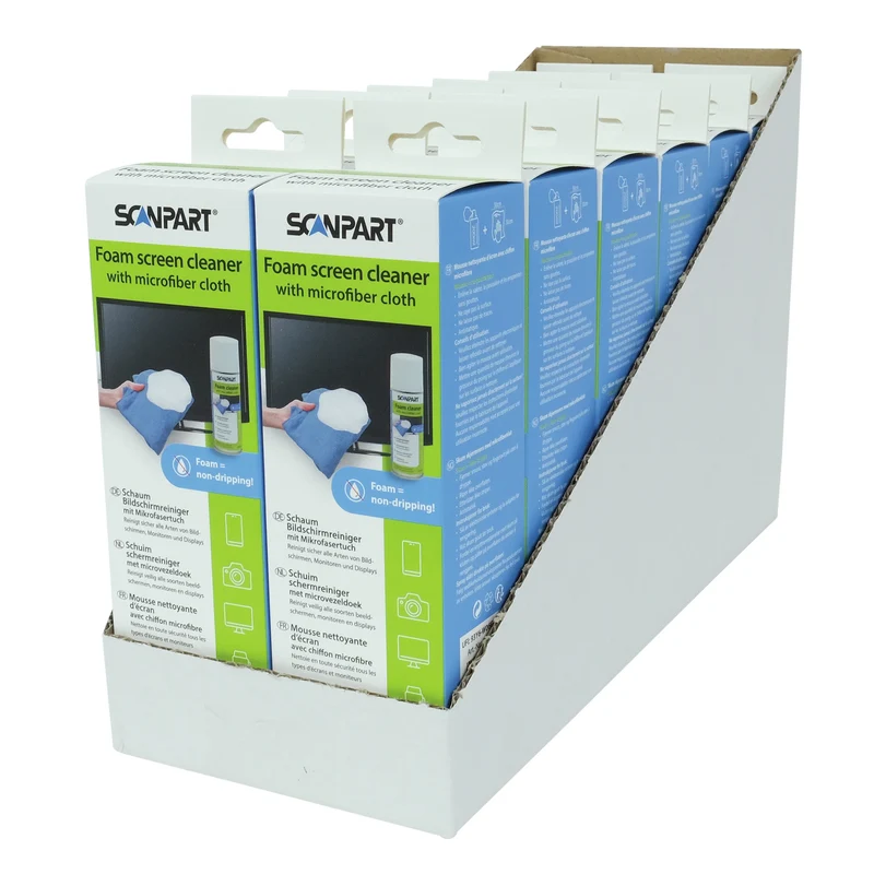 SCANPART - Nettoyant écran - Nettoyant mousse - 200 ml + chiffon