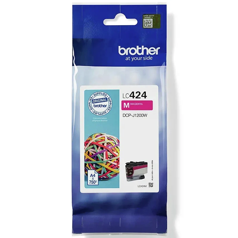 BROTHER Cartouche d'encre LC424M - Rouge