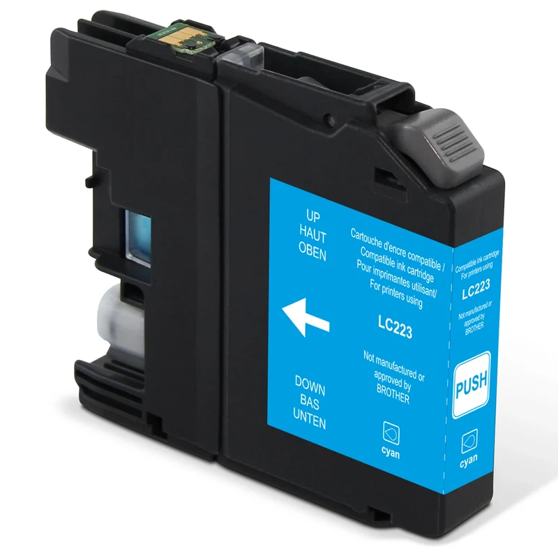 RECYCLECLUB Cartouche d'encre LC223M - Bleu - Remplace Brother