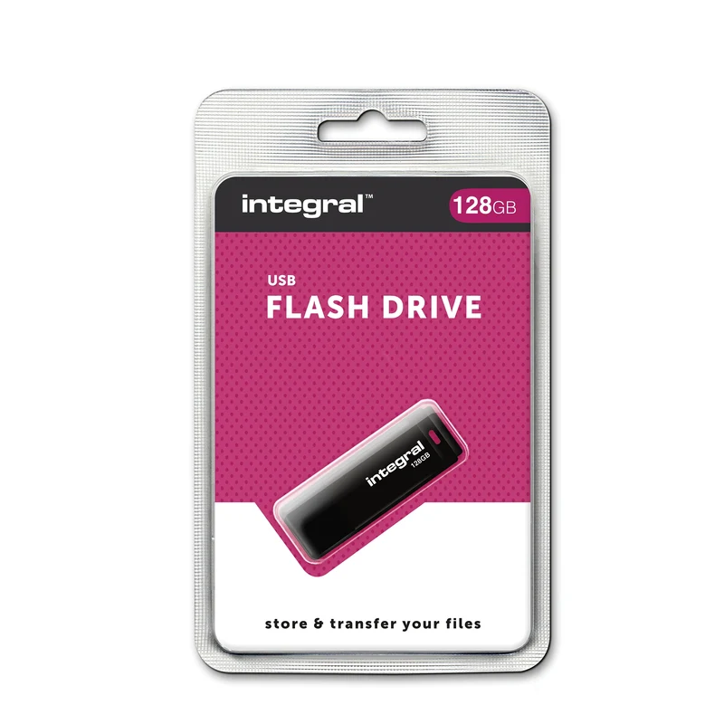 INTEGRAL - Clé USB - 128 GB - Noir - USB-A 2.0