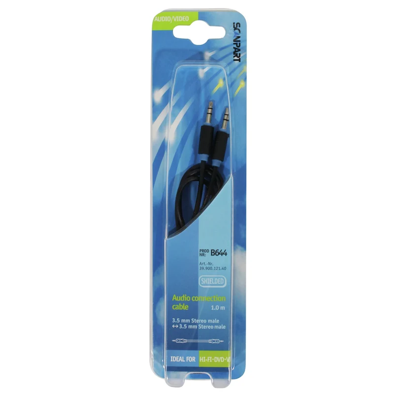 SCANPART - Câble audio - 3.5 mm Jack (Mâle) - 3.5 mm Jack (Mâle) - 1,0 m
