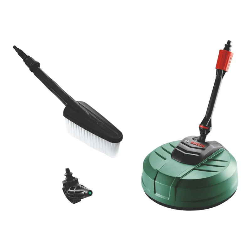 Kit d'accessoires Bosch pour le nettoyage de la maison et de la voiture (F016800611) Nettoyeur de terrasse / brosse de lavage / buse