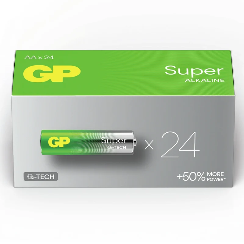 GP Super Alkaline AA | LR06 - Multipack - 24 Pièces - 1.5 V - 2900 mAh Batterie