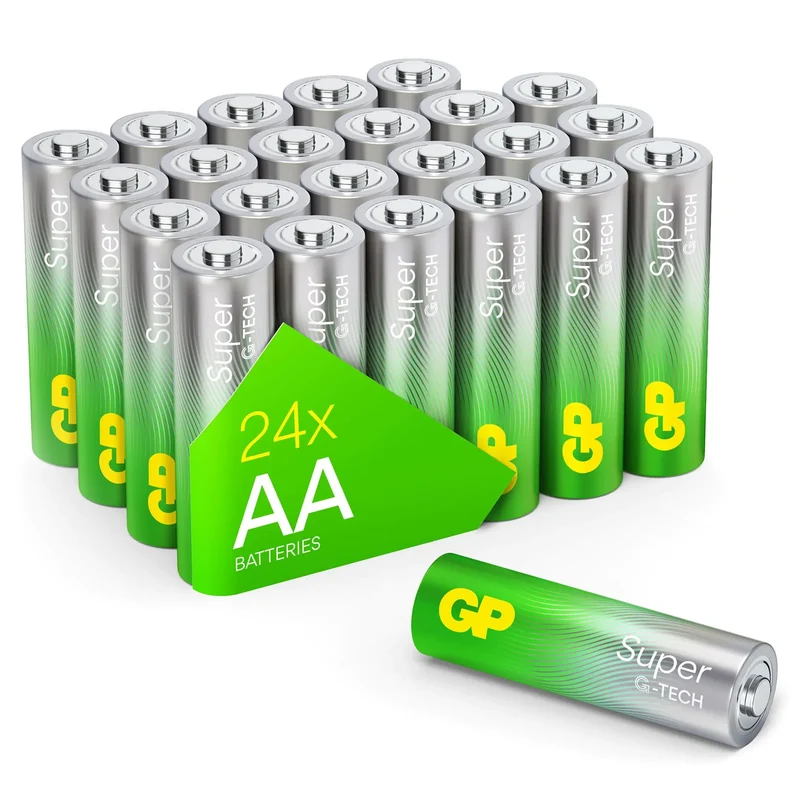 GP Super Alkaline AA | LR06 - Multipack - 24 Pièces - 1.5 V - 2900 mAh Batterie