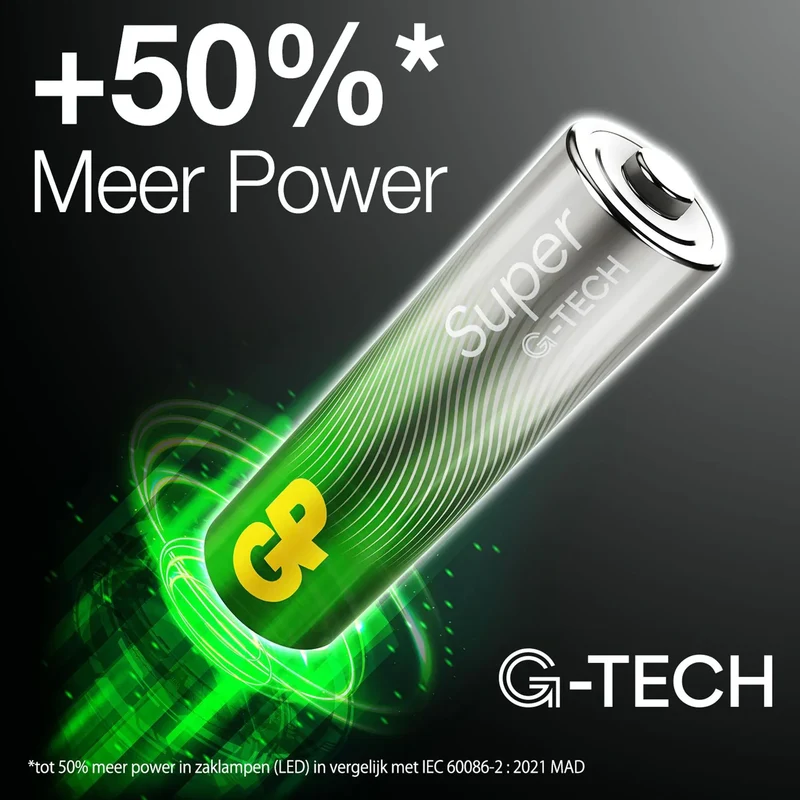 GP Super Alkaline AA | LR06 - Multipack - 24 Pièces - 1.5 V - 2900 mAh Batterie