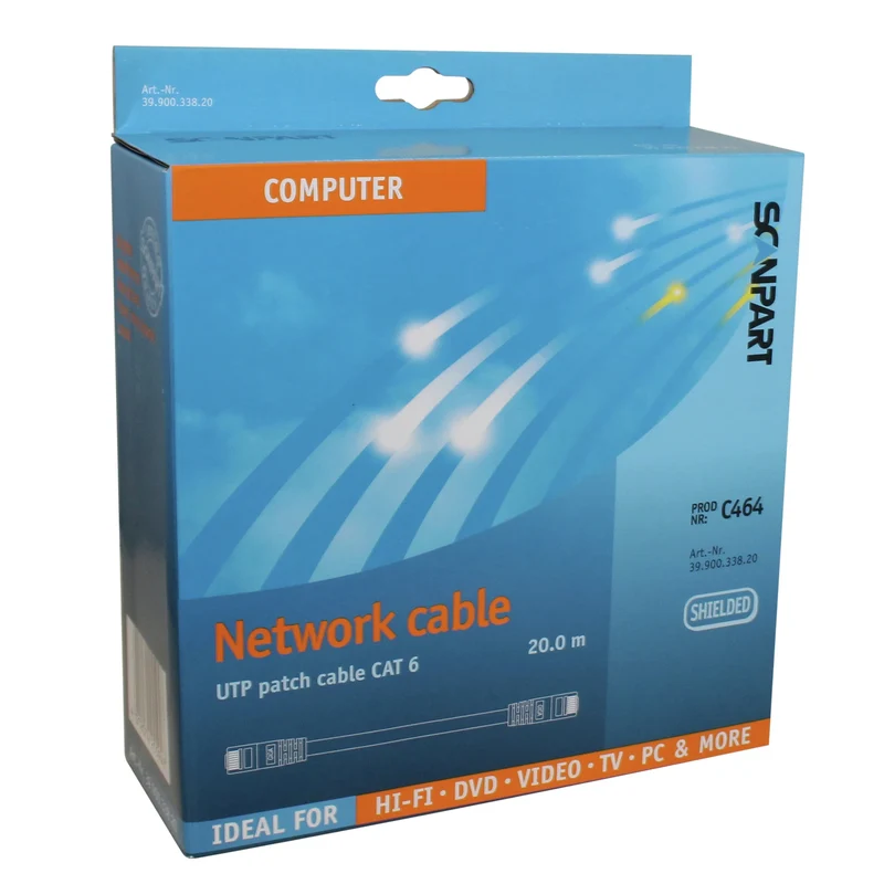 SCANPART - Câble réseau - UTP - RJ45 (Mâle) - RJ45 (Mâle) - 20 m