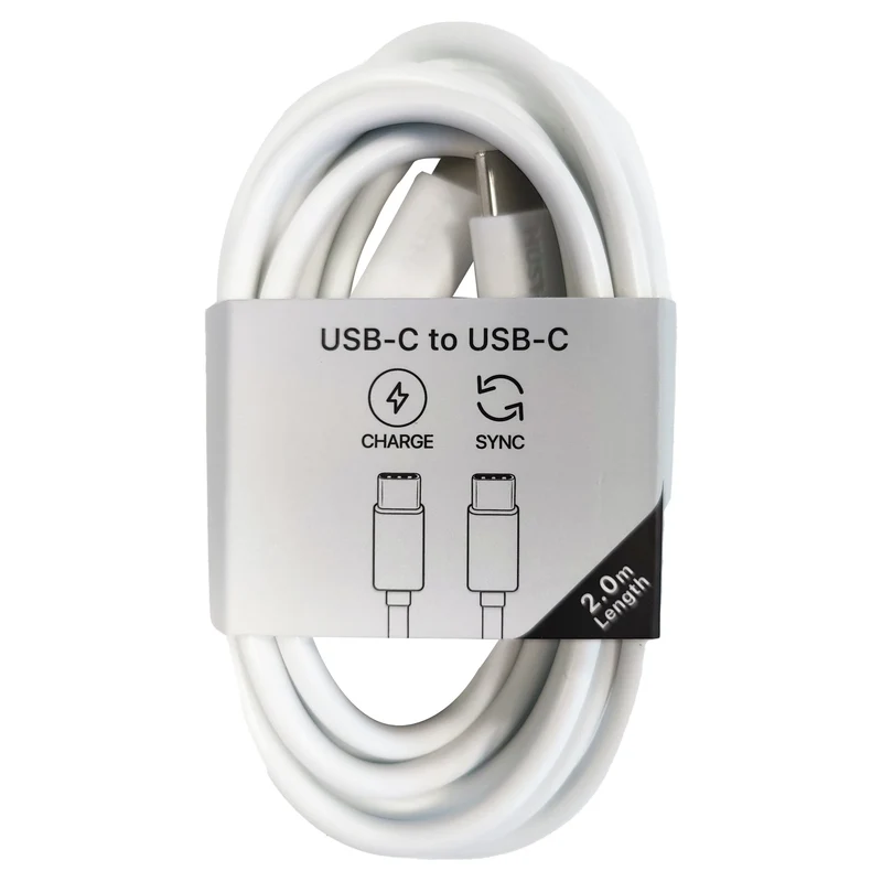 MUSTHAVZ - Câble de chargement et de données - USB 2.0 USB-C (Mâle) - USB-C (Mâle) - 2,0 m
