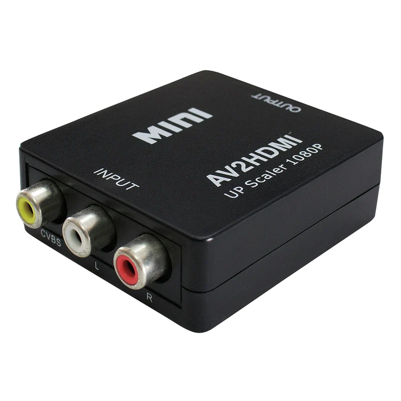 MARQUE MAISON - Convertisseur AV - HDMI - de l'AV au HDMI Bouchon Tulipe (Femelle) - HDMI (Femelle) - de l'AV au HDMI