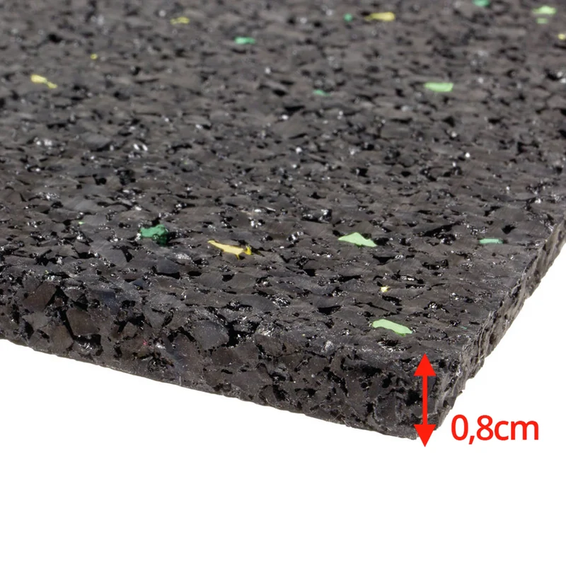 SCANPART - Patins antidérapants et anti-vibrations - Carrés - 10 x 10 cm - Noirs - Lot de 4