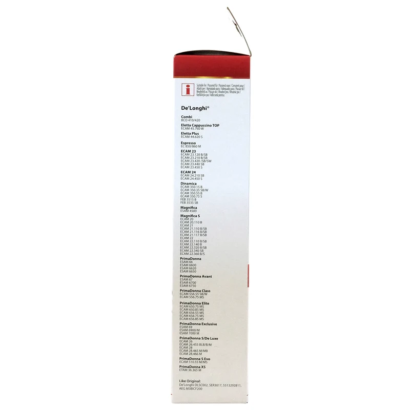 Scanpart Filtre à eau enfichable compatible avec DLSC002 applicable dans les machines à café de DeLonghi|AEG|Electrolux|Zanussi