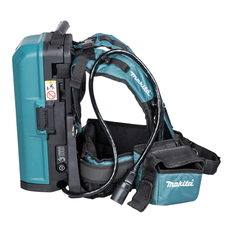 Sac à dos pour batteries Makita PDC 01 36 V (2x 18 V) + adaptateur de batterie 18 V + 4 batteries 6,0 Ah + chargeur