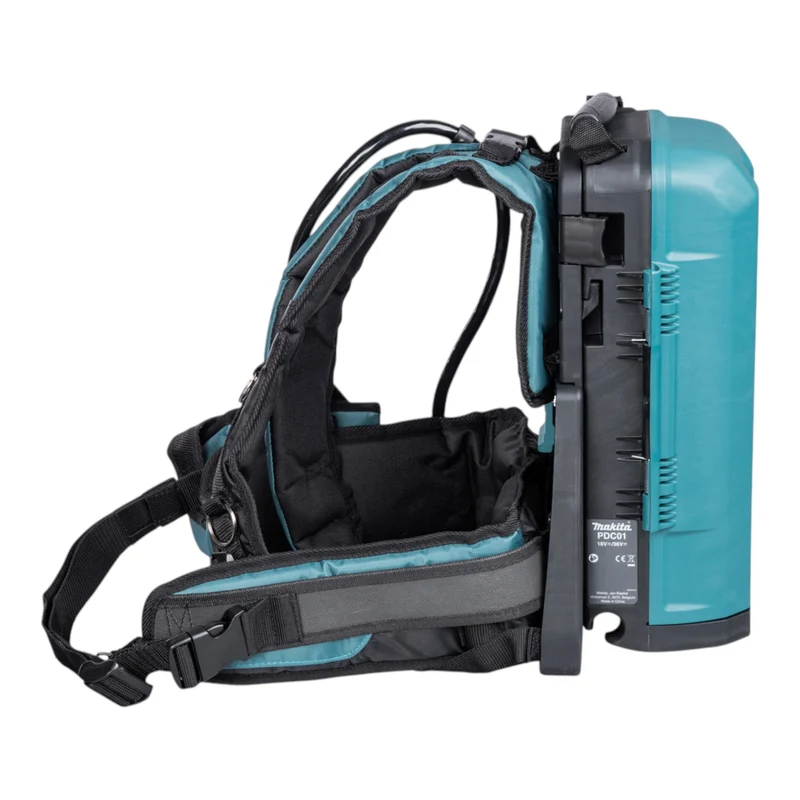 Sac à dos pour batteries Makita PDC 01 36 V (2x 18 V) + adaptateur de batterie 18 V + 4 batteries 4,0 Ah + chargeur