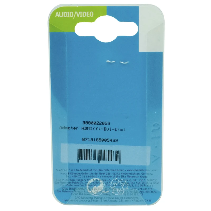SCANPART - Prise HDMI - Adaptateur - HDMI|DVI-D HDMI (Femelle) - DVI-D (Mâle) - HDMI|DVI-D