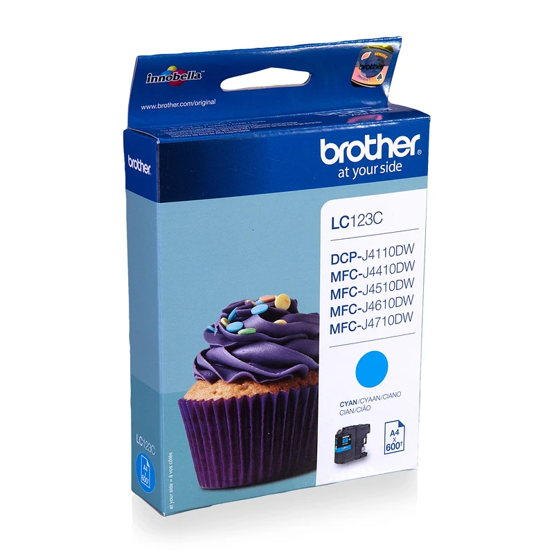 BROTHER Cartouche d'encre LC123C - Bleu