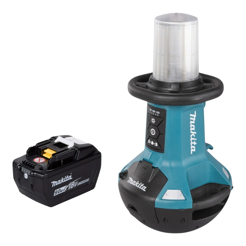 Makita DML 810 Z Lampe LED à batterie 18 / 36 V (2 x 18 V) 5500 lm IP54 + 1x batterie 9,0 Ah - sans chargeur