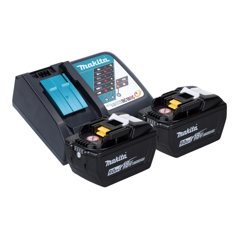 Souffleur sans fil Makita DUB 186 Z 18 V + 2 batteries 9,0 Ah + chargeur