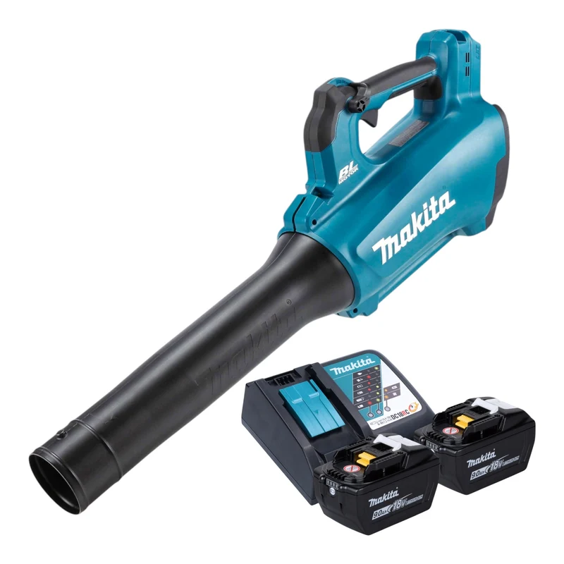 Souffleur sans fil Makita DUB 184 Z 18 V sans balais + 2 batteries 9,0 Ah + chargeur