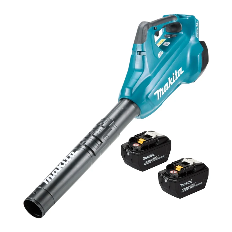 Souffleur à feuilles sans fil Makita DUB 362 Z 18 V (2x 18 V) + 2 batteries 9,0 Ah - sans chargeur