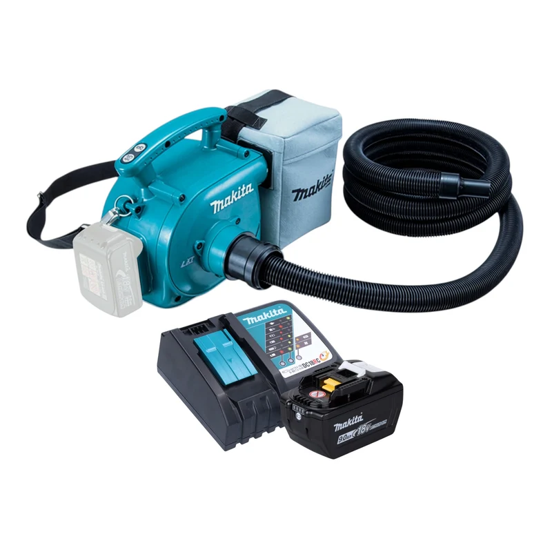 Aspirateur sans fil Makita DVC 350 Z 18 V + 1 batterie 9,0 Ah + chargeur