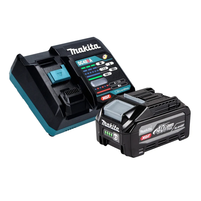 Kit Makita Power Source 1 batterie BL 4040 F 40 V max. 4,0 Ah XGT (1910N6-8) + chargeur DC 40 RA (191E07-8)