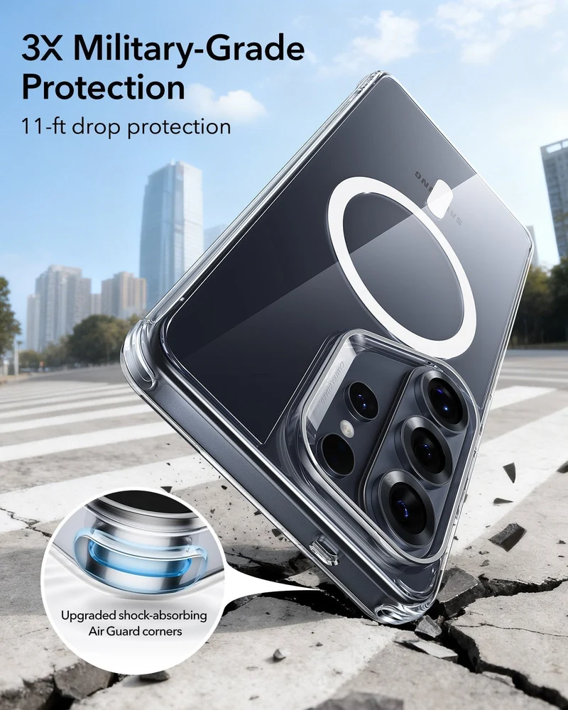 Galaxy S26 Ultra Classic Hybrid Magnetic Case - Clear
