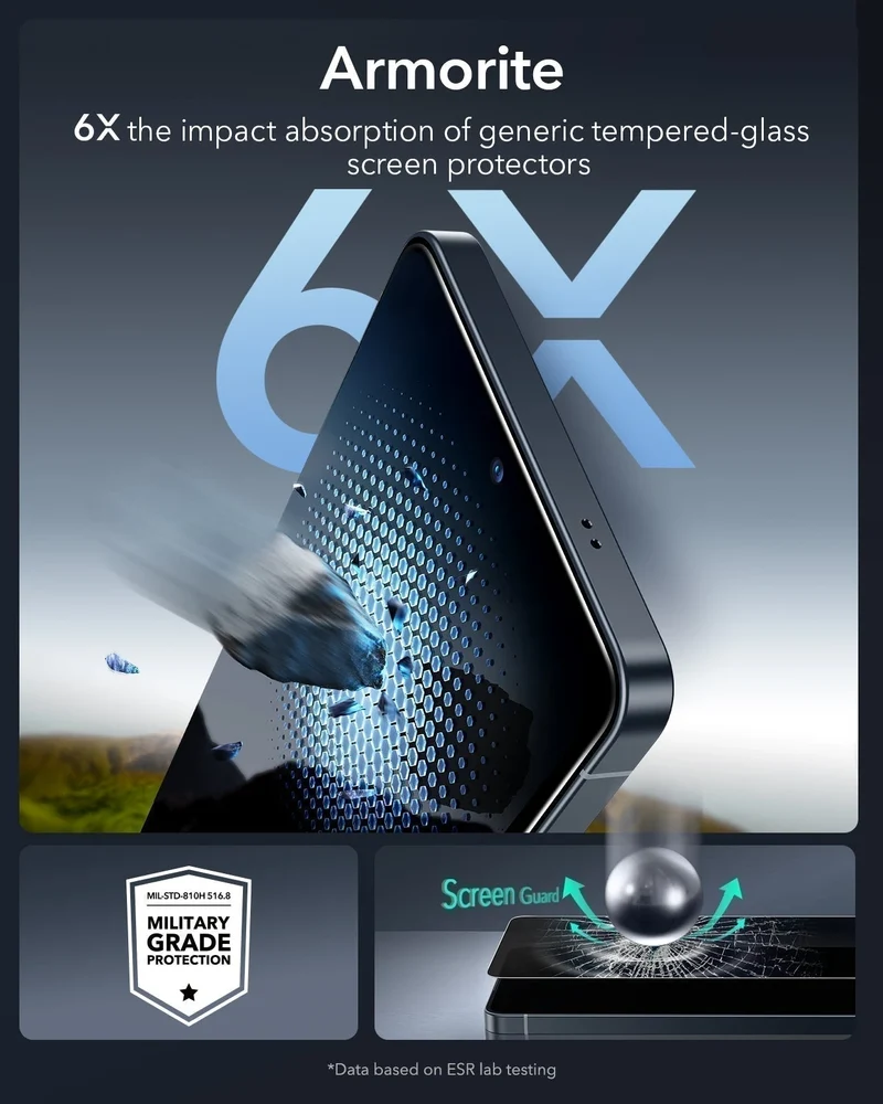 Galaxy S26 Ultra UltraFit Armorite®️ Privacy Screen Protector - 3 Pack