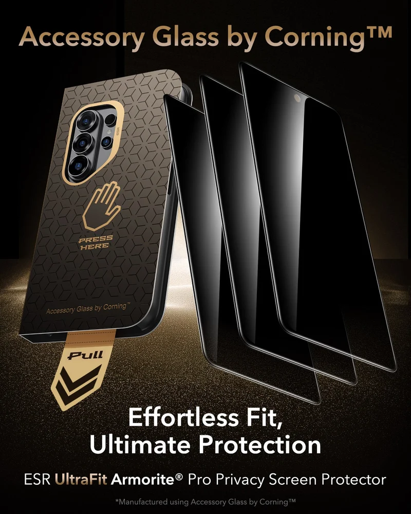 Galaxy S26 Ultra UltraFit Armorite® Pro Privacy Screen Protector - 3 Pack