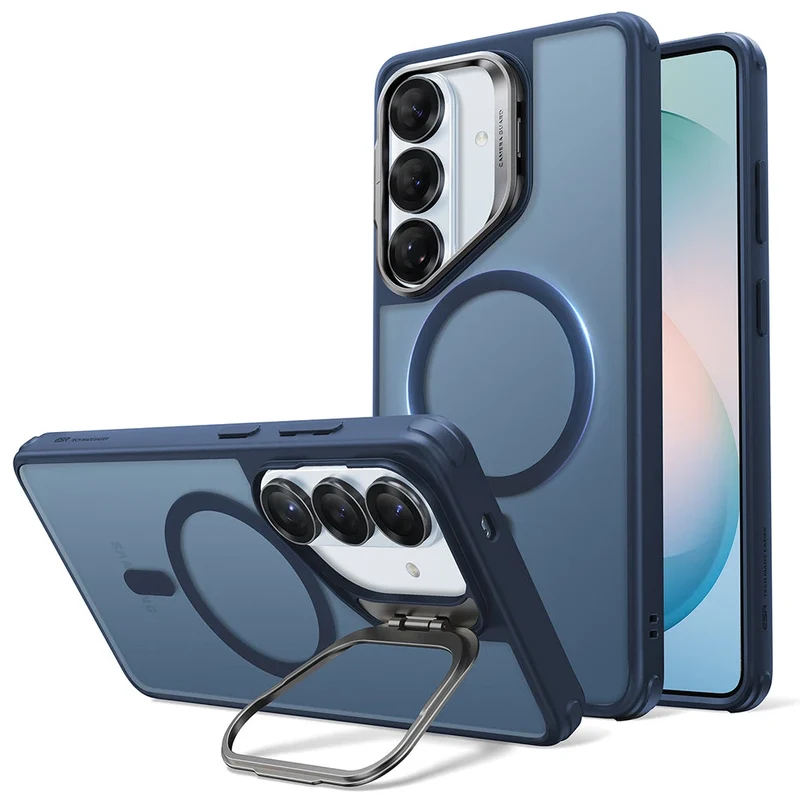 Galaxy S26 Classic Hybrid Magnetic Case (Stash Stand) - Frosted Blue