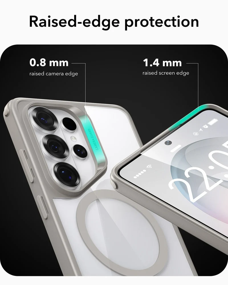 Galaxy S26 Ultra Classic Hybrid Magnetic Case - Clear Grey