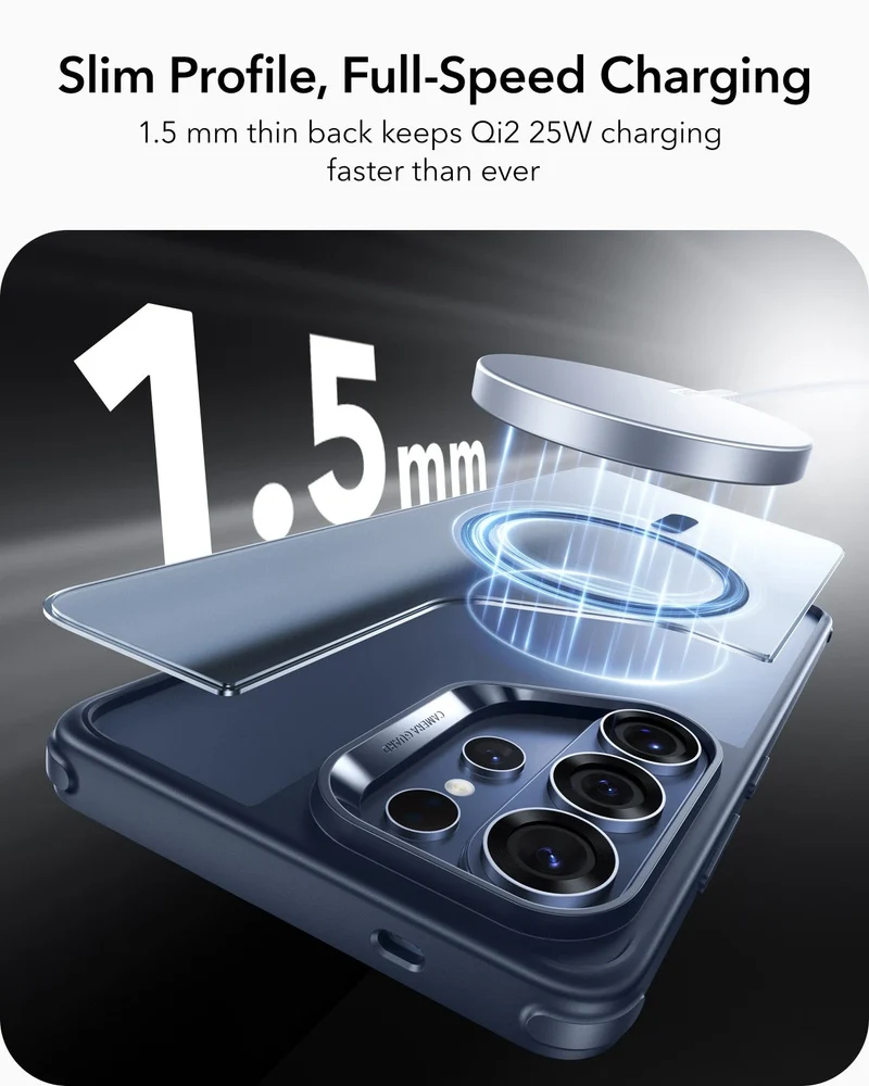 Galaxy S26 Ultra Classic Hybrid Magnetic Case - Frosted Blue