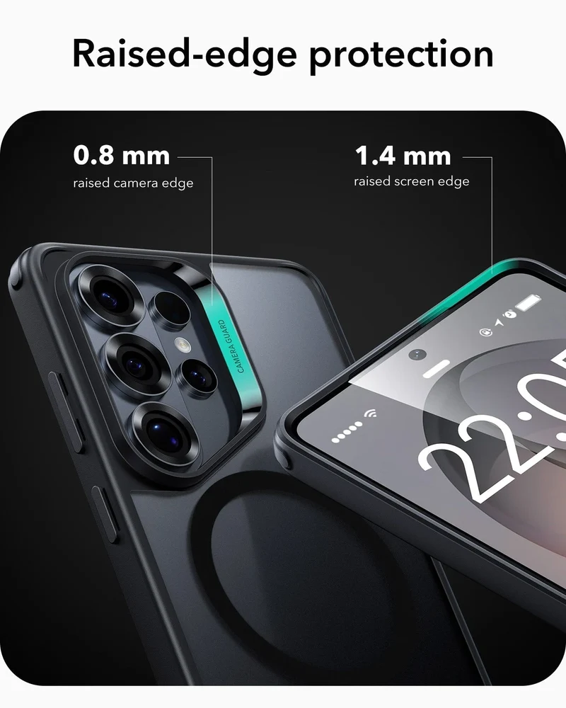 Galaxy S26 Ultra Classic Hybrid Magnetic Case - Frosted Black