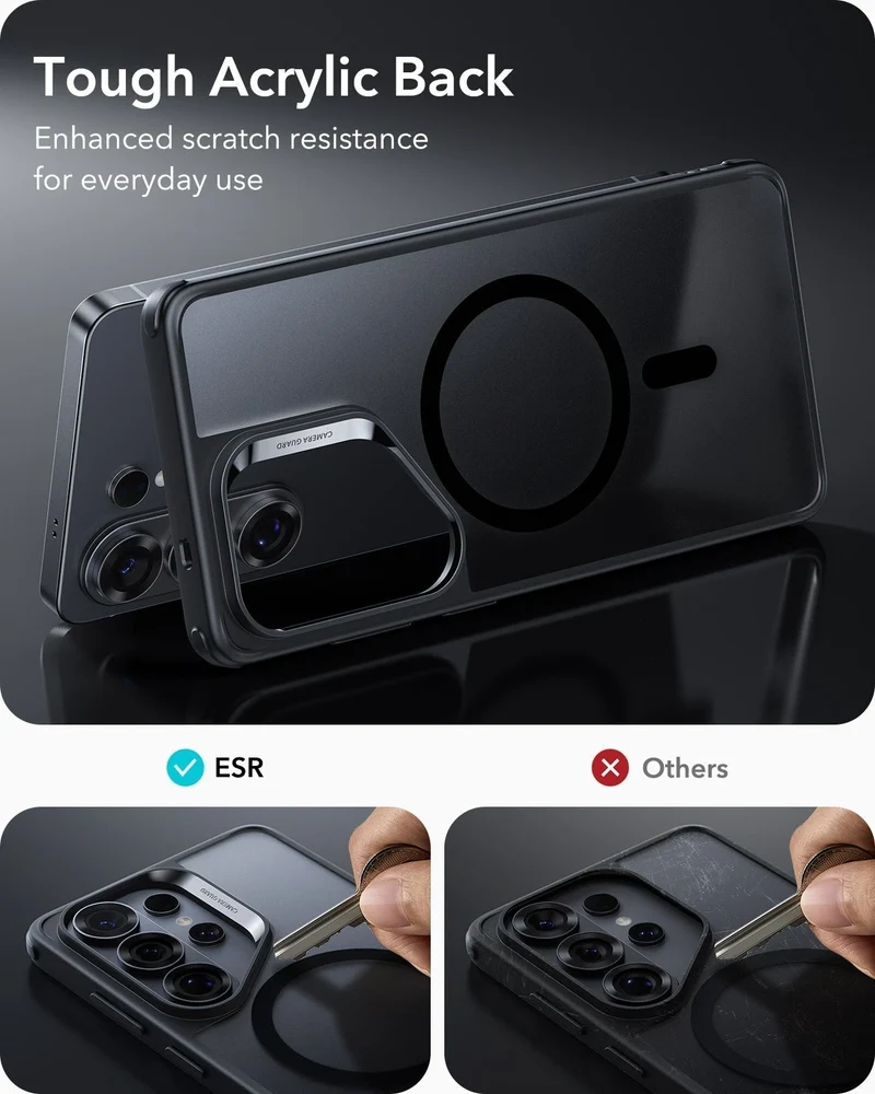Galaxy S26 Ultra Classic Hybrid Magnetic Case - Frosted Black