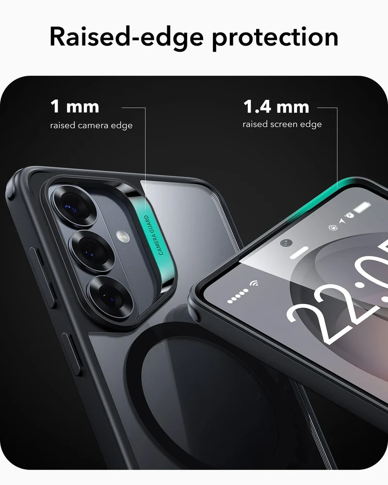 Galaxy S26 Plus Classic Hybrid Magnetic Case - Clear Black