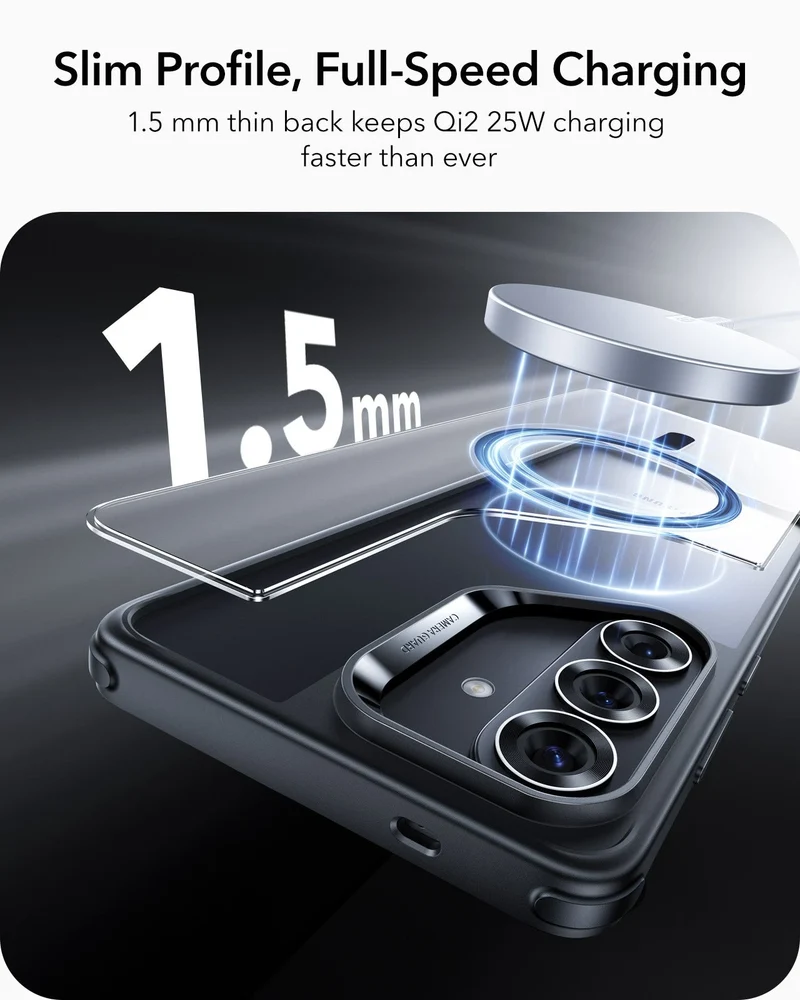 Galaxy S26 Plus Classic Hybrid Magnetic Case - Clear Black
