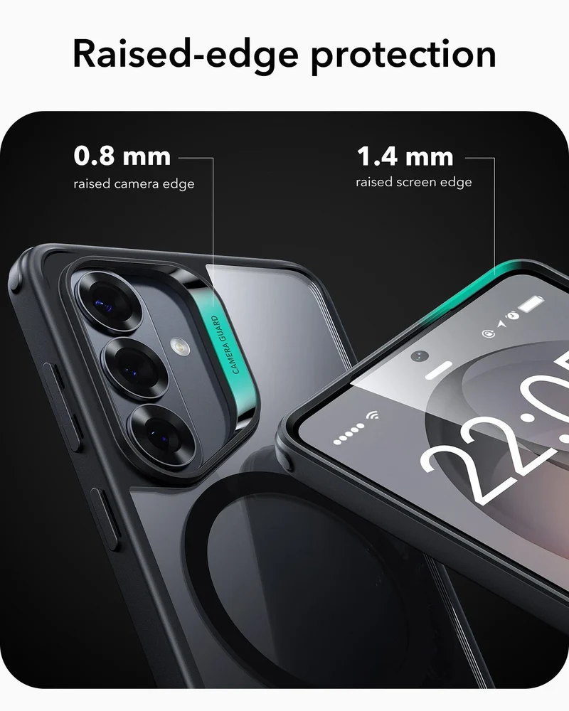 Galaxy S26 Classic Hybrid Magnetic Case - Clear Black