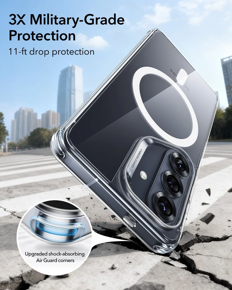 Galaxy S26 Classic Hybrid Magnetic Case - Clear