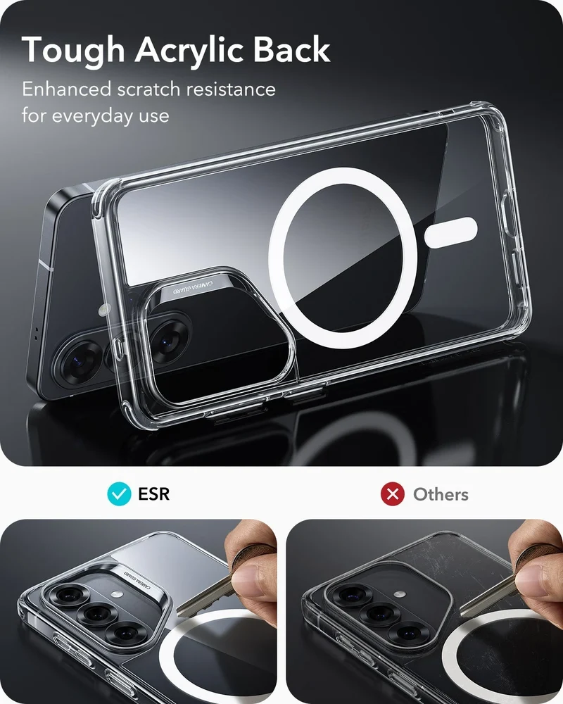 Galaxy S26 Classic Hybrid Magnetic Case - Clear