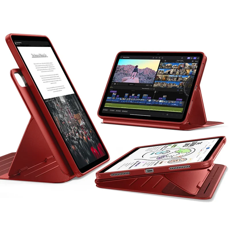 iPad Air 11" (2024), Air 10.9" (5th/4th Gen) Shift Magnetic Case - Red
