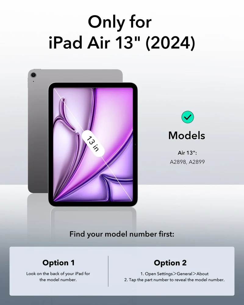 iPad Air 13ʺ (2024) Rebound Hybrid Case 360 - Brilliant White