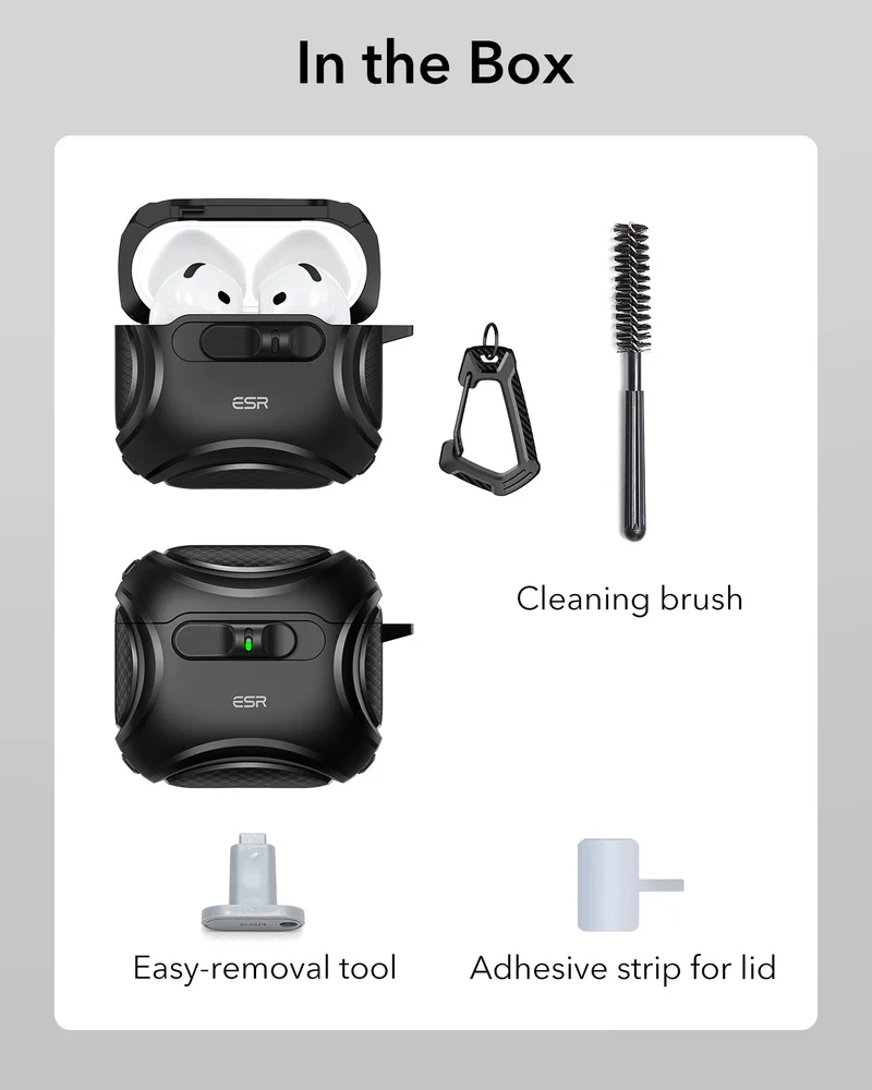 AirPods 4 Cyber FlickLock Case (HaloLock) - Desert Titanium