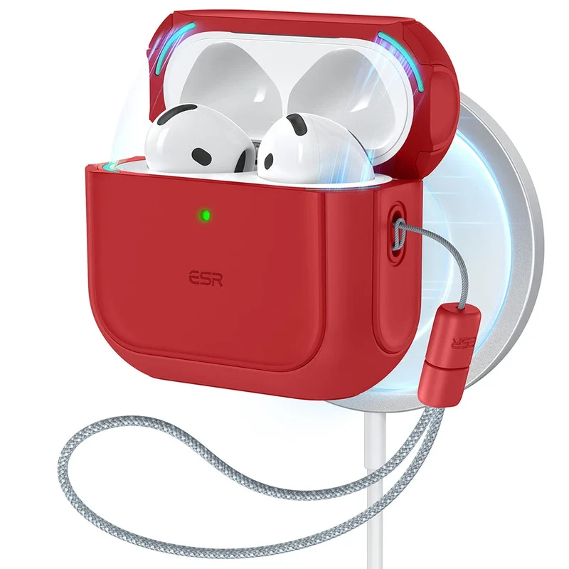 AirPods 4 Orbit Hybrid Case (HaloLock) - Red