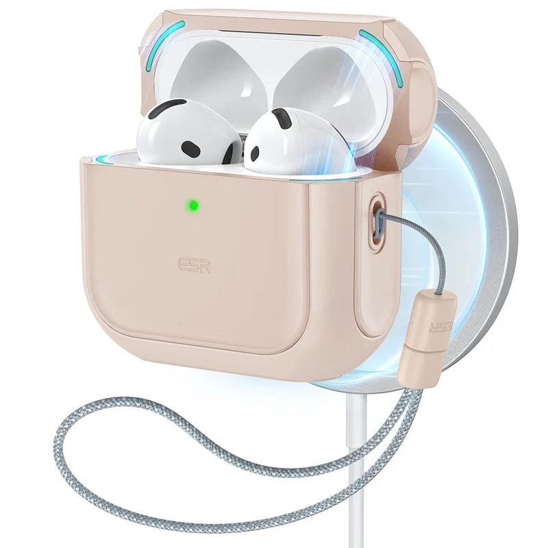 AirPods 4 Orbit Hybrid Case (HaloLock) - Desert Titanium