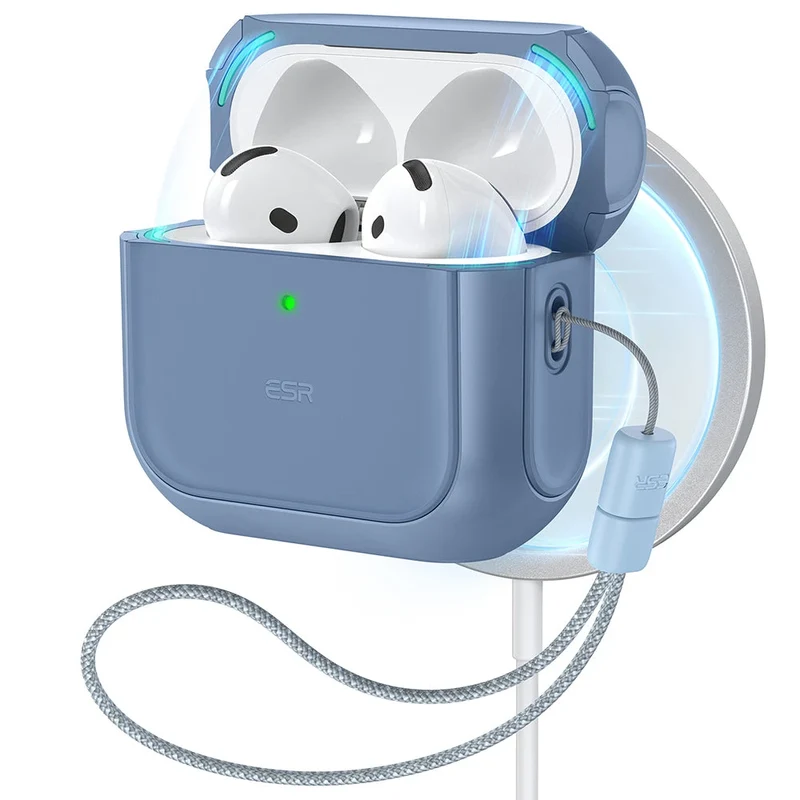 AirPods 4 Orbit Hybrid Case (HaloLock) - Dark Blue