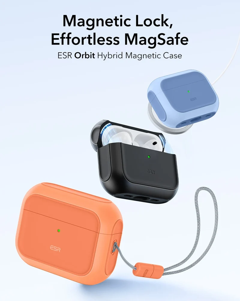 AirPods Pro 3 Orbit Hybrid Magnetic Case - Orange