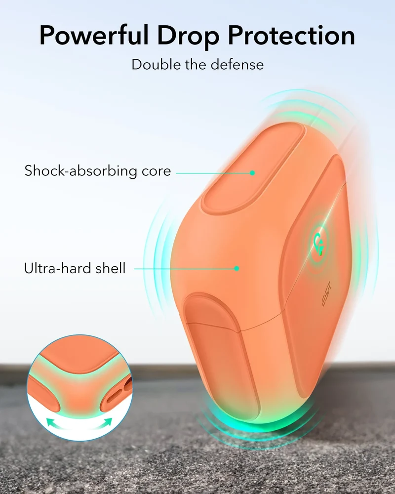 AirPods Pro 3 Orbit Hybrid Magnetic Case - Orange